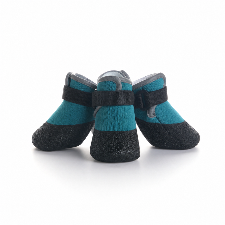 All-Terrain Dog Boots – Adjustable Protective Paw Shoes (Set of 4)