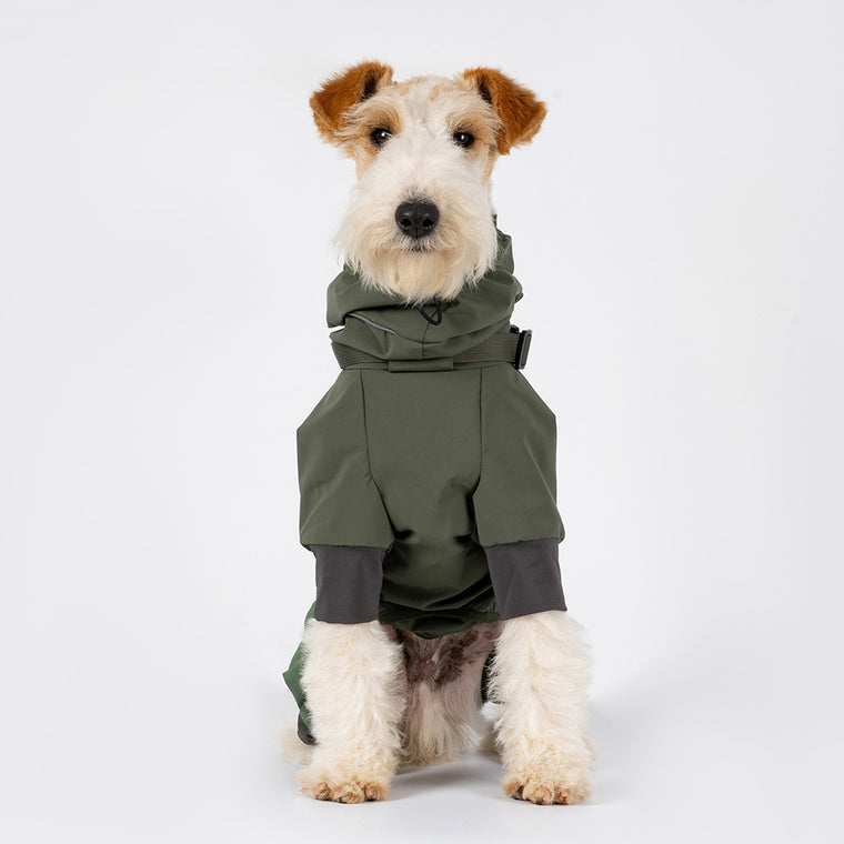 Waterproof Outdoor Dog Rain Jacket – Full-Body Hiking Coat