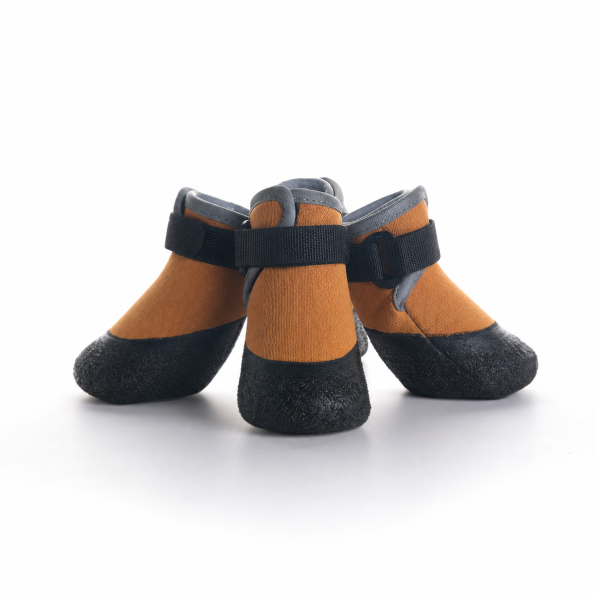 All-Terrain Dog Boots – Adjustable Protective Paw Shoes (Set of 4)