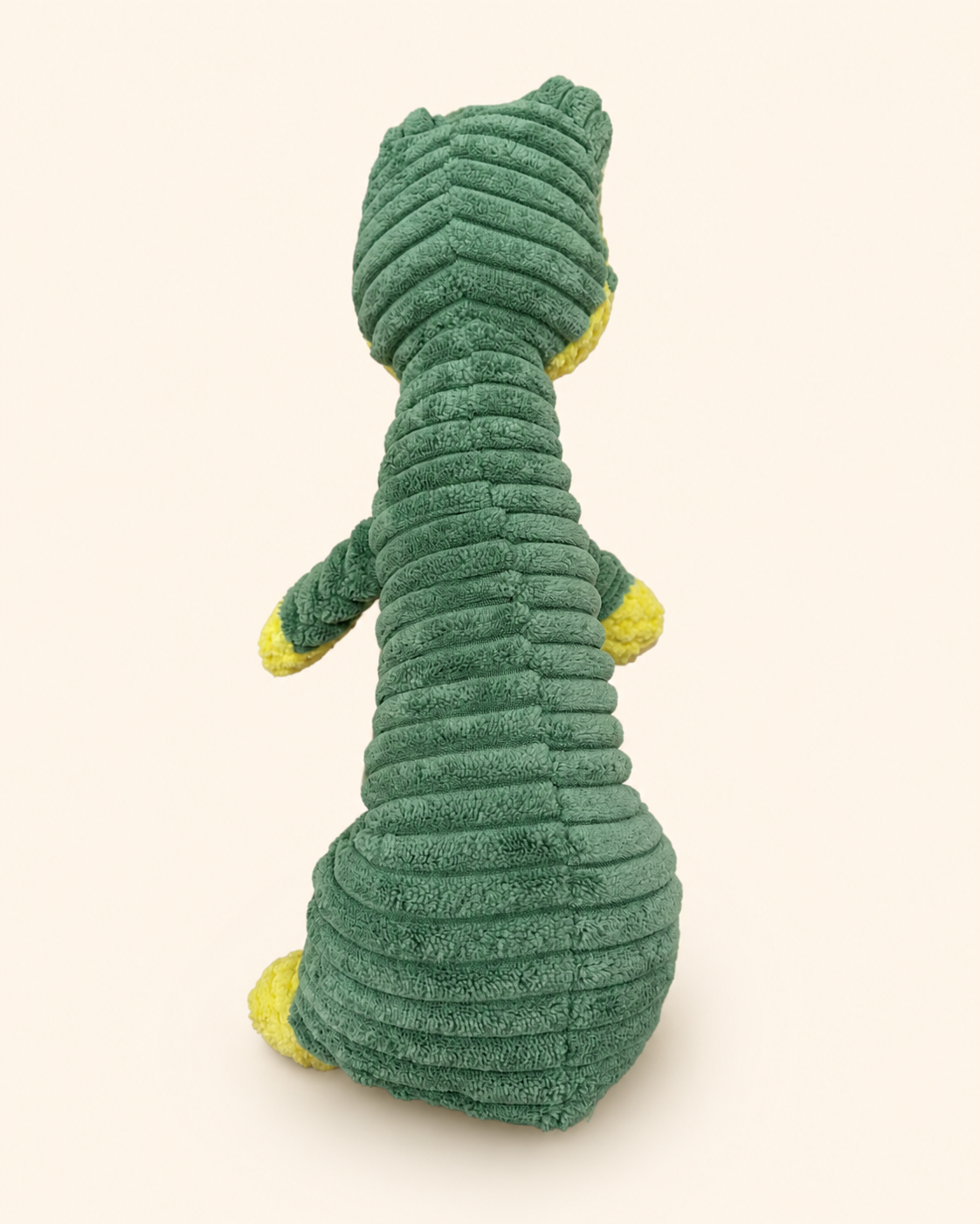 Checkered Squeaky Plush Dog Toy – Green Frog