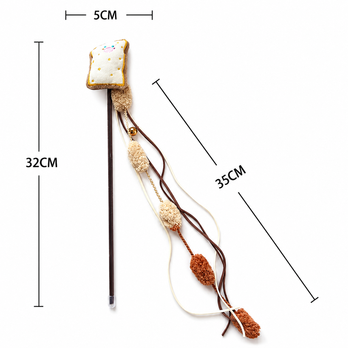 Biscuit & Pom-Pom Cat Teaser Wand