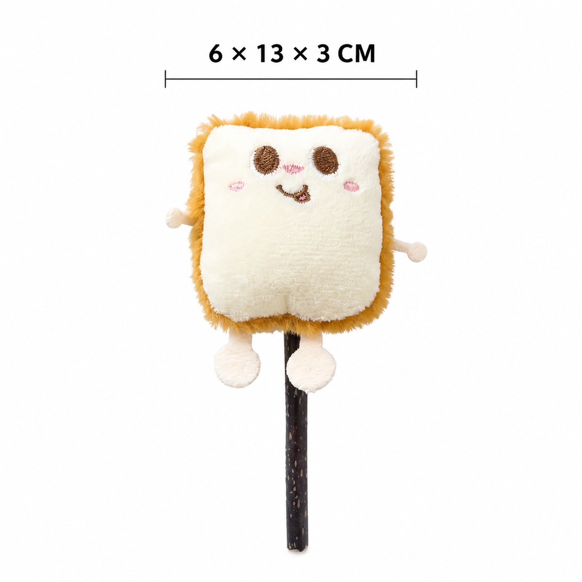 Butter Toast Plush Cat Teaser Wand