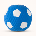 Squeaky Latex Dog Soccer Ball – Blue & White