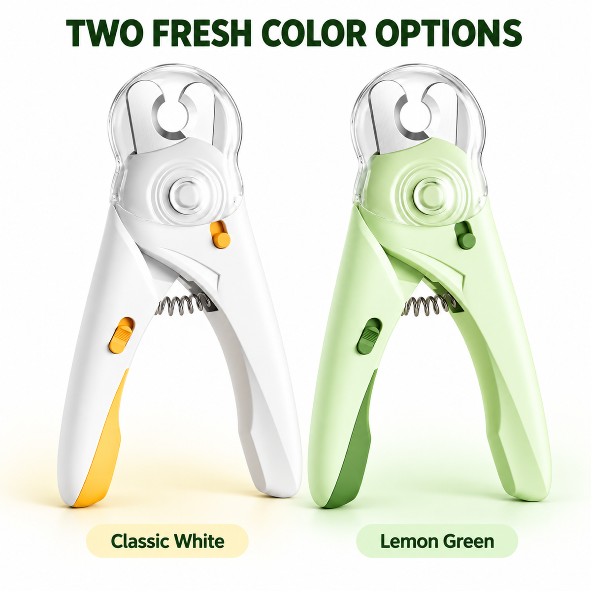 Classic White and Lemon Green options