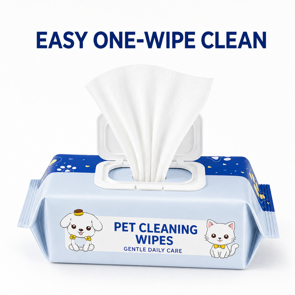Easy one-wipe pet cleanup