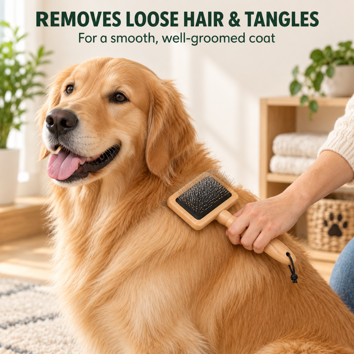 Grooming a Golden Retriever