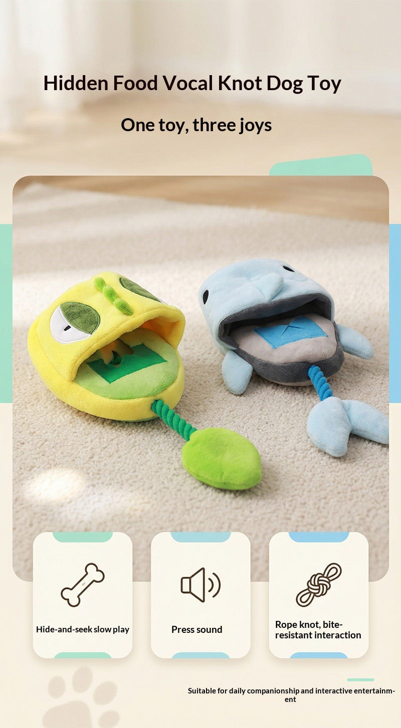 Pea Pod Treat Puzzle & Squeaky Enrichment Toy