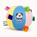 Sensory Tag Plush Dog Ball – Blue Puppy